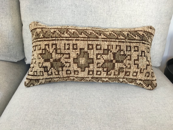 10x20 Vintage Small Lumbar Pillow Cover Rug Lumbar Pillow 