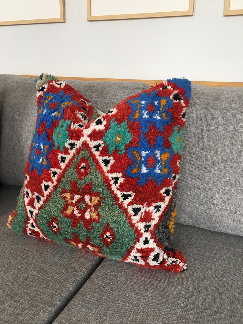 Vintage Turkish Rug Pillow Set