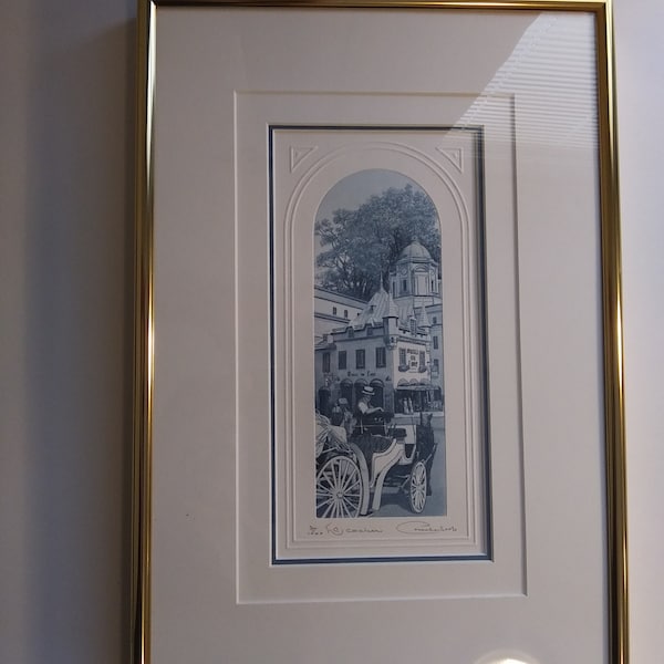 Pascale Gravel d' Autane Miniature Etching (3 0f 1000), signed by Artist