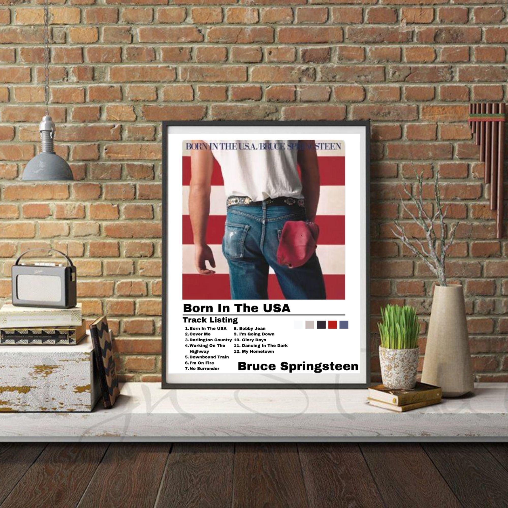 Bruce Springsteen Born in the USA Album Cover Music Print Album Print ...