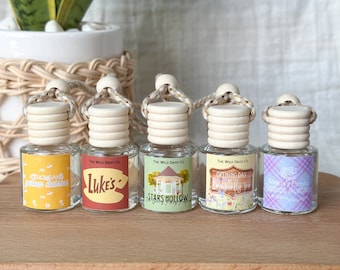 Stars Hollow Scented Hanging Glass Car Air Freshener Diffuser