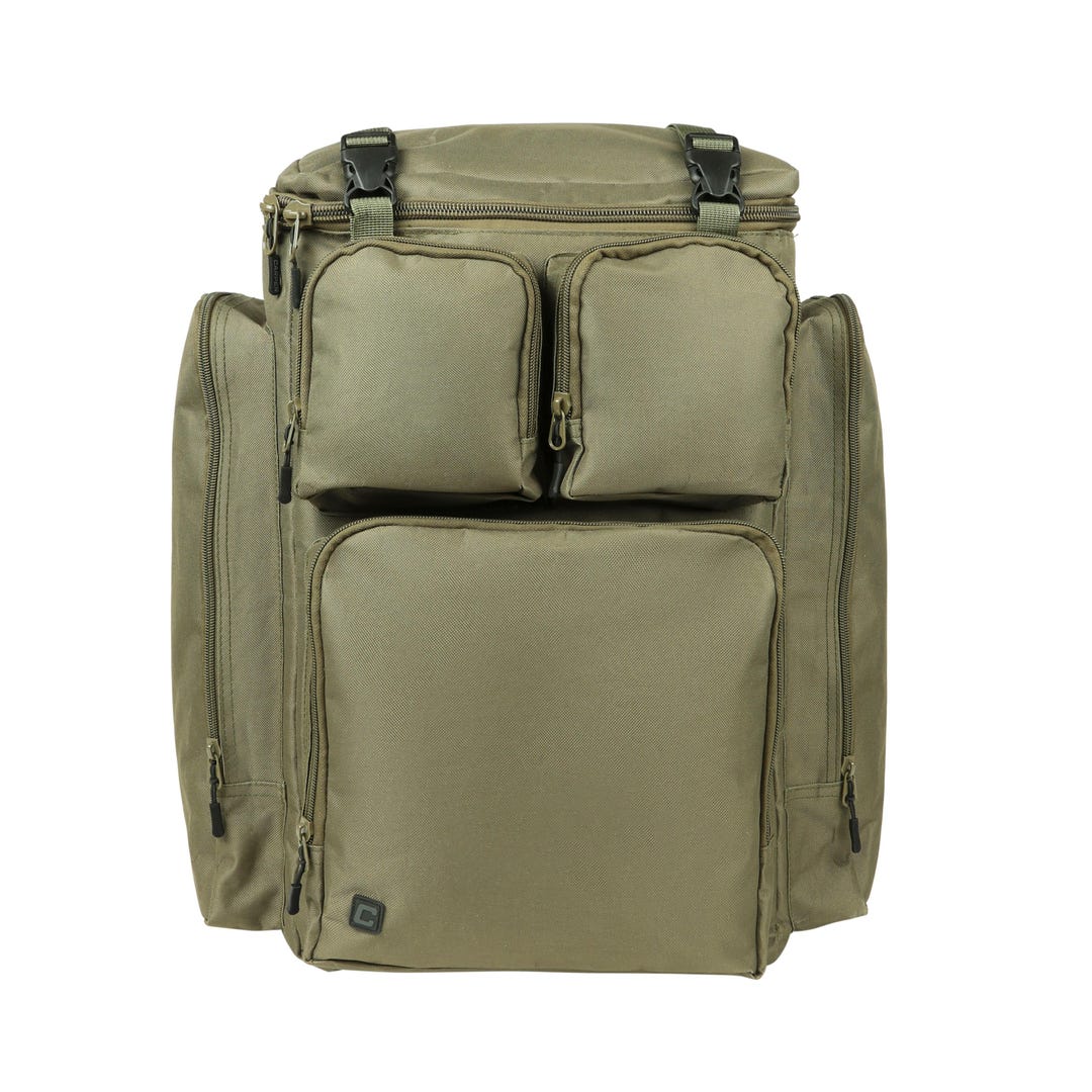 50L Carp Fishing Rucksack – Green Backpack for Anglers | Large ...