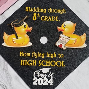 Graduation Cap Duck,  Graduation Cap, Ducks Class of 2025 , Cap Custom, Personalized Cap, Graduation hat, Senior Graduate Cap, High school