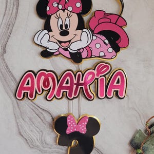 Custom Mickey - Minnie Mouse cake topper, 3d cake topper, Mickey cake topper, Minnie Cake topper Mickey Birthday Cake, Minnie party decor