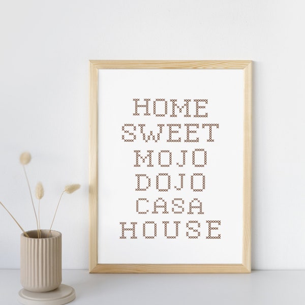 Barbie Inspired Home Sweet Mojo Dojo Casa House Print Download