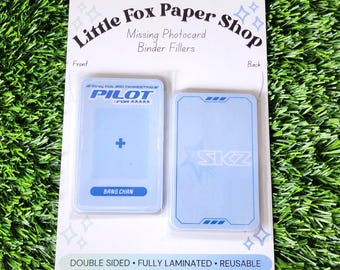 3.er Fanmeeting: Foto de identificación de Pilot / STRAY KIDS / Carpeta de tarjetas fotográficas de Kpop