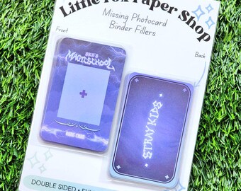 4th Fanmeeting : Magic School | STRAY KIDS ID Photo | Kpop Photocard Binder Filler
