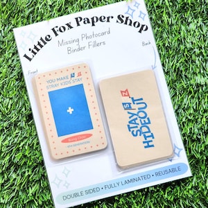 4th Generation Fanclub | STRAY KIDS ID Photo | Kpop Photocard Binder Filler