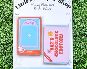 2nd Fanmeeting : Chocolate Factory | STRAY KIDS ID Photo | Kpop Photocard Binder Filler