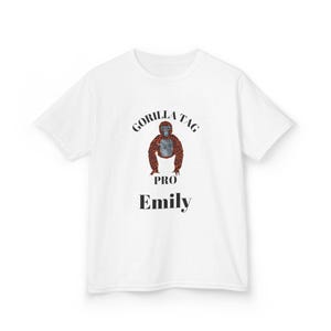 Kinder T-shirt personaliseerbaar gorilla tag VR-spel, aanpasbaar T-shirt voor kinderen, cadeau jeugd gamer, virtual reality gaming-shirt voor kinderen, gorilla