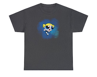 Bubbles Powerpuff Girls T-Shirt: Retro 90s Cartoon Tee