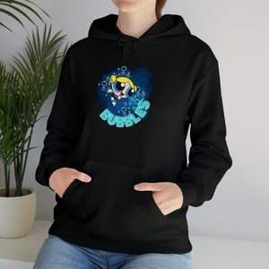 Bubbles Powerpuff Girls Hoodie | Cartoon Network Sweatshirt | Retro 90s Cartoon Hoody | Kids and Adult Sizes | Cartoon Character Apparel