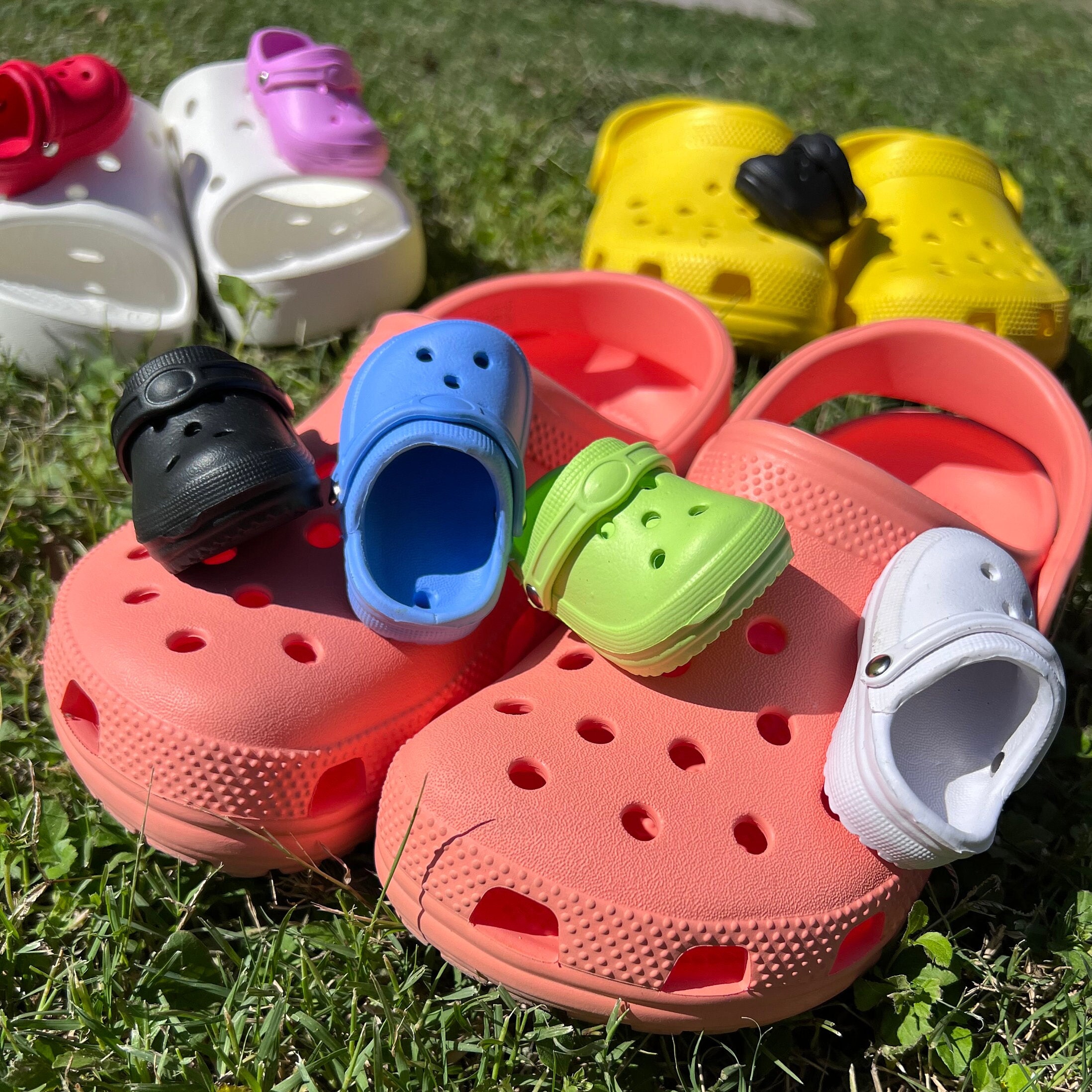 Set of 2 Mini Crocs Croc Charms Shoe Charms Croc Accessories