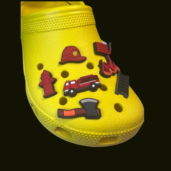 Firefighter Jibbitz Etsy