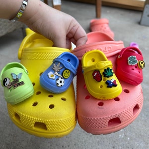 20pcs Crocs Jibbitz Funny Cute Inspirational Letters Shoes Sandals Slippers  Charms Decoration 
