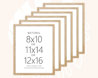 Wood Color Picture Frame Set｜Gallery Wall Frame｜ Photo Frame｜Collage Wall Decor｜Wooden Wall Art Prints Frames｜Wallart Frame｜8*10｜11*14｜12*16