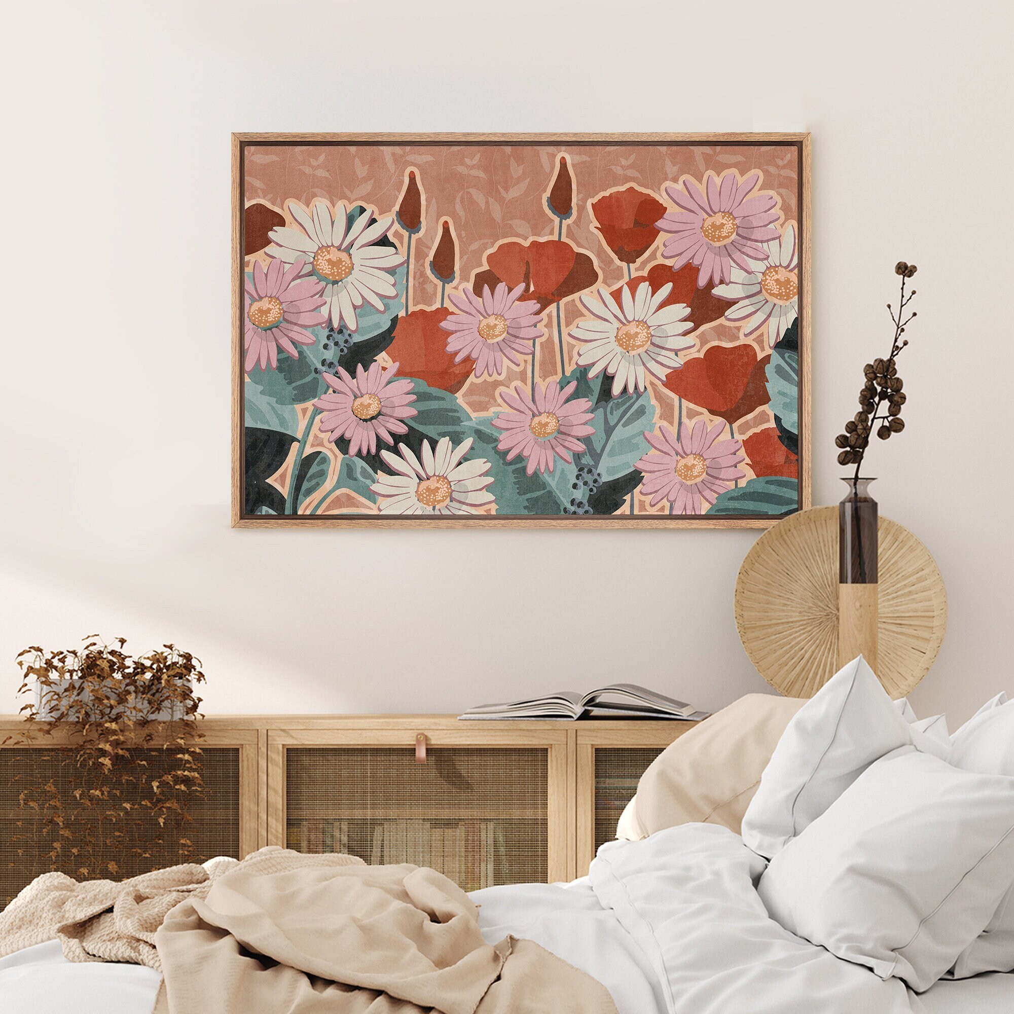 Mcm Floral Art Etsy