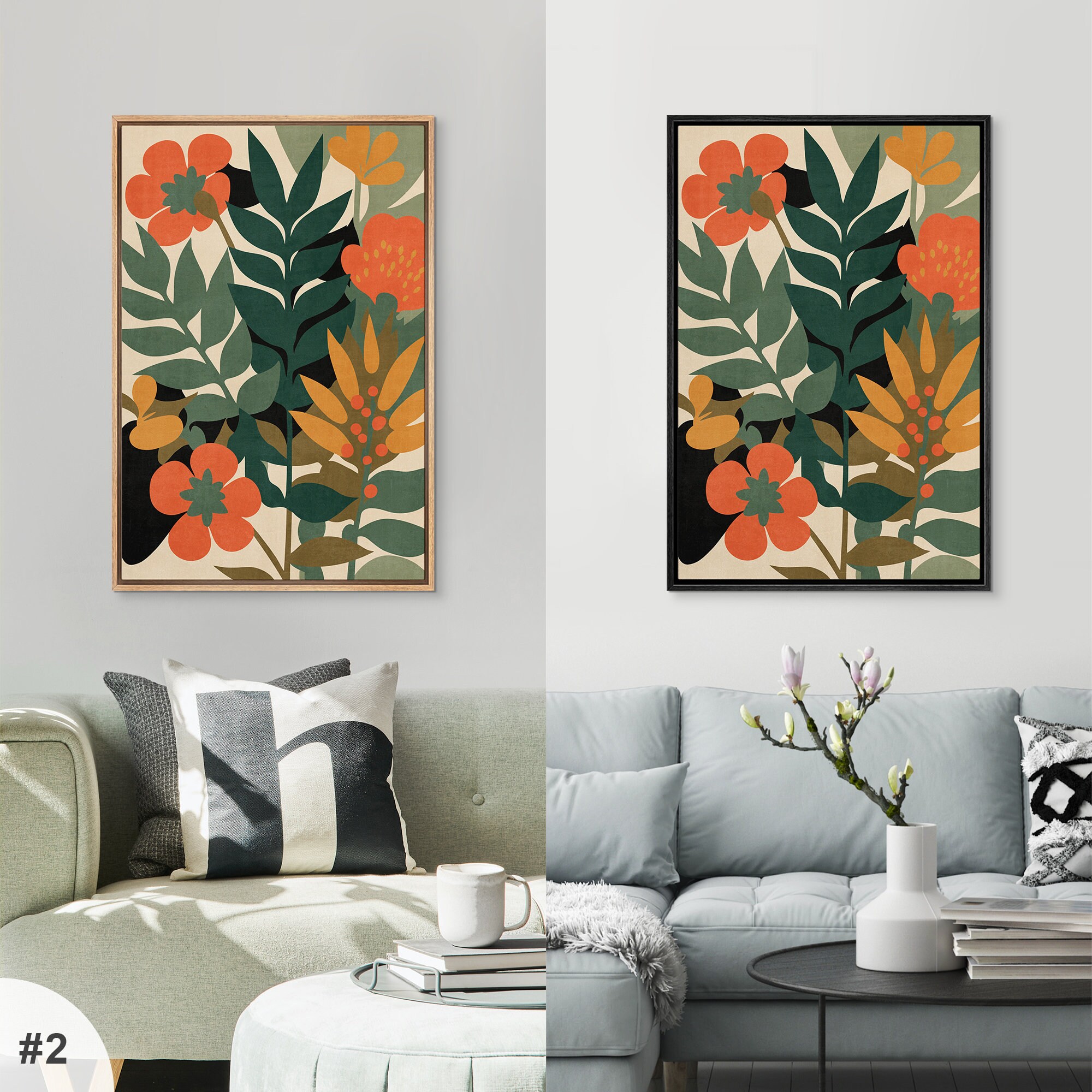 Botanical Print, Desert Landscape, Southwest Wall Art, Tropical Flower ...