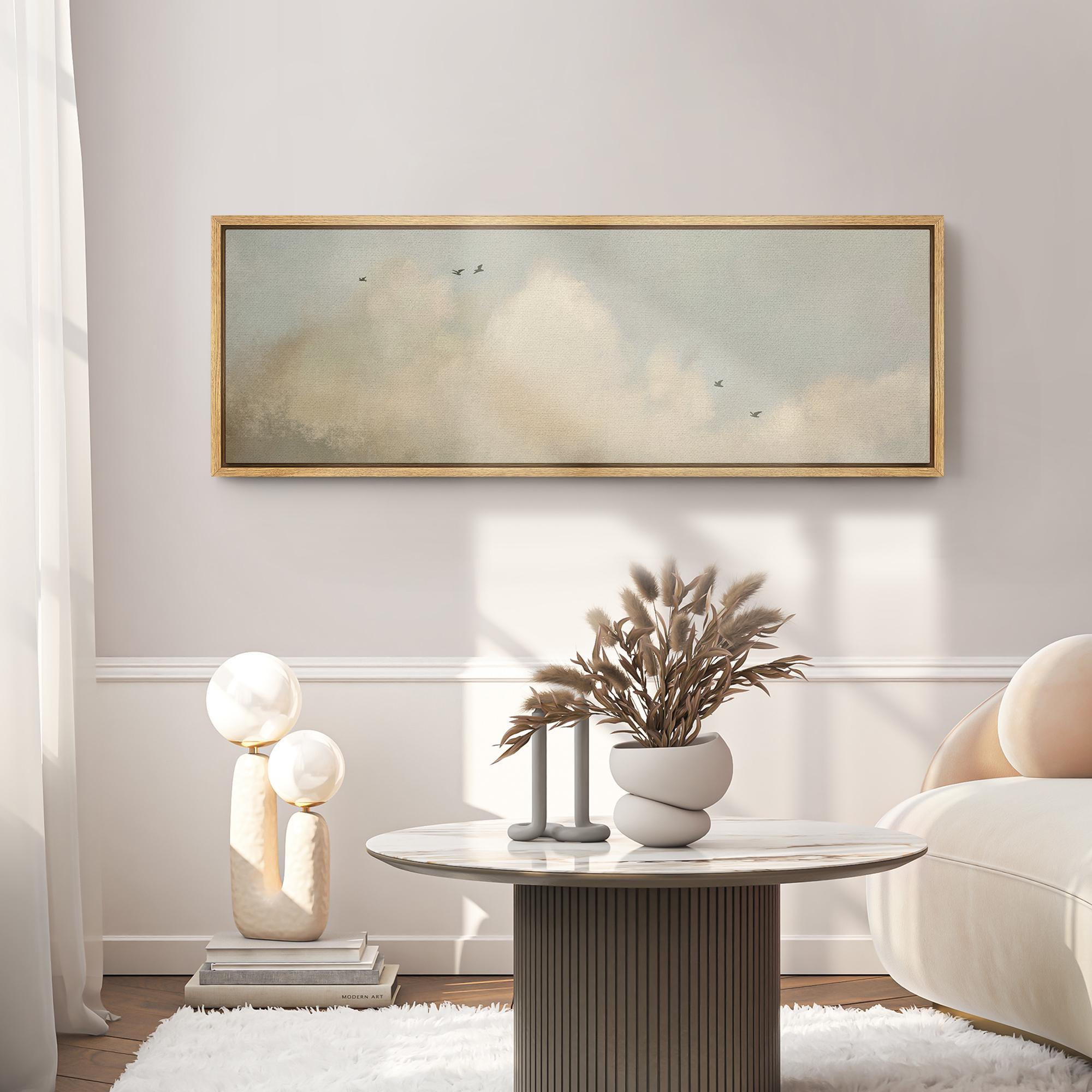 Framed Canvas Large Wall Art Prints Abstract Cloud Prints Horizontal ...
