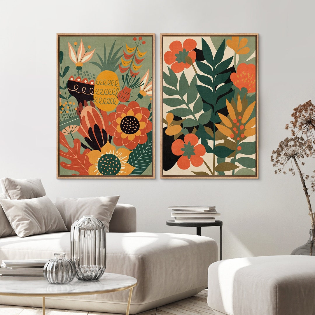 Botanical Print, Desert Landscape, Southwest Wall Art, Tropical Flower ...