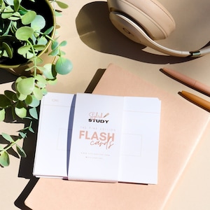 Flashcards de révision rose