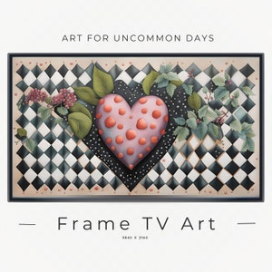 Samsung Frame TV Art • Heart Art • Digital Home Wall Decor • Cottagecore Art for the Frame TV • Valentine Art