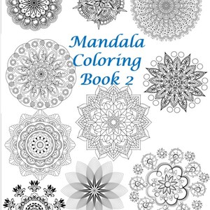 Book 2 - Mandala Coloring Pages - download & print - 10 pages