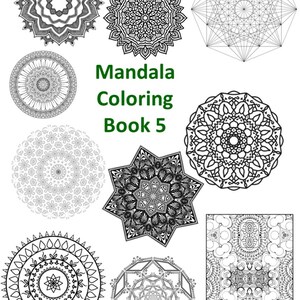 Book 5 - Mandala Coloring Pages - download & print - 10 pages
