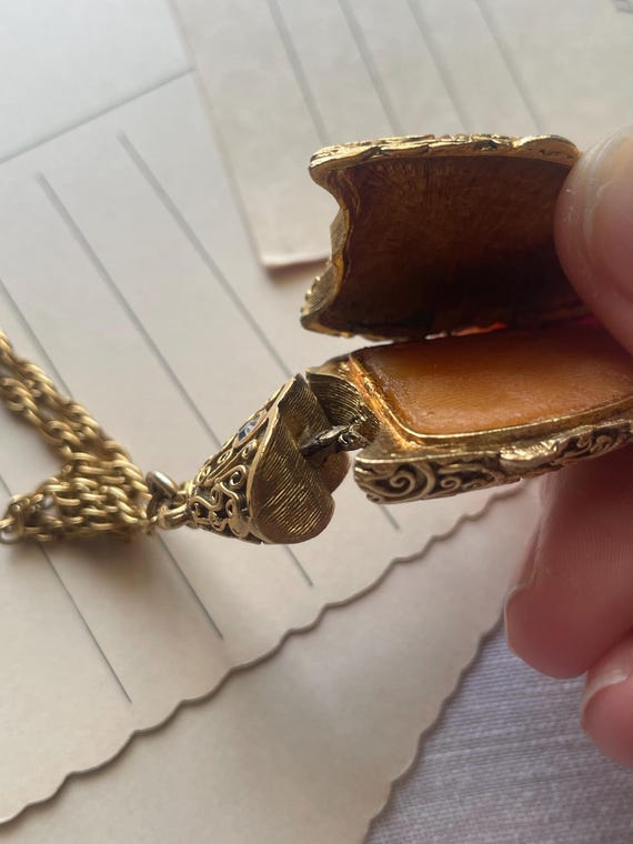 Max Factor Articulated Fish Solid Perfume Pendant… - image 5