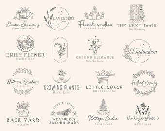 Logo Design Custom Hand Drawn Logo Photography Logo House Logo Custom Logo Design Minimalist Logo House Logo Farm Logo Custom Logo