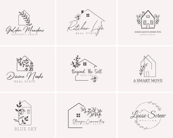 Logo de maison dessiné main personnalisé | Création de logo personnalisé | Logo du chalet | Logo de la ferme | Logo de la maison | Logo de photographie | Nouveau logo pour petite entreprise |