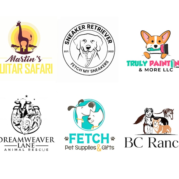 Dog Logo Design, Pet Logo, Professional Logo Design, Pet Salon Logo,Veterinary Logo, Pet Shop Logo,Custom Logo For Your Business,Animal Logo