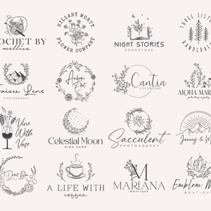 Custom Hand Drawn Logo  Custom Logo Design  Simple Logo Design  Logo Design  Small Business Logo  Unique Logo Design  Photography Logo