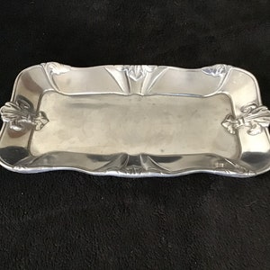 12&quot; Arthur Court fleur-de-lis bread tray