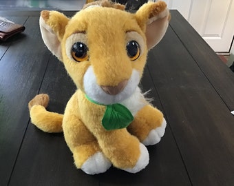 1994 Disney the Lion King Simba cub to King Plush Baby Simba, Mane ...