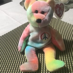 Rare 1996 Peace Beanie Baby w/tags
