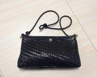 Rare VTG Etienne Aigner woven handbag
