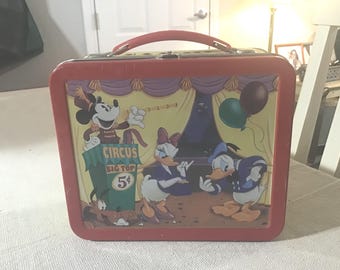 VTG Hallmark Mickey's Circus metal lunchbox