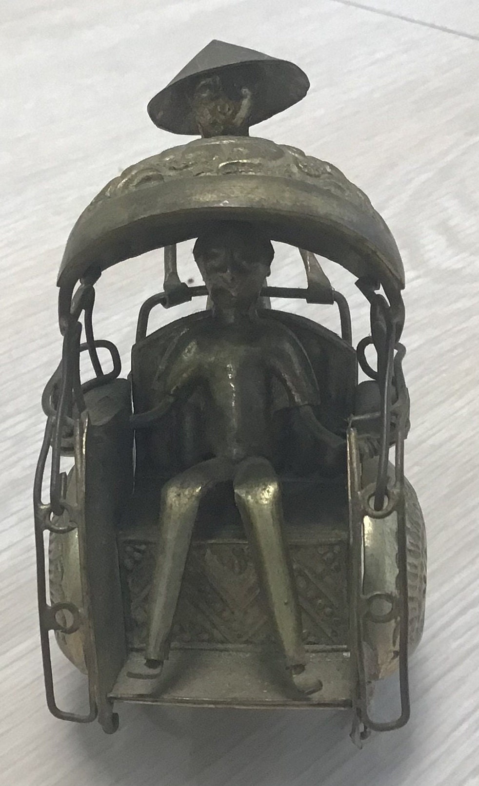 Antique Brass Rickshaw Figure - Etsy