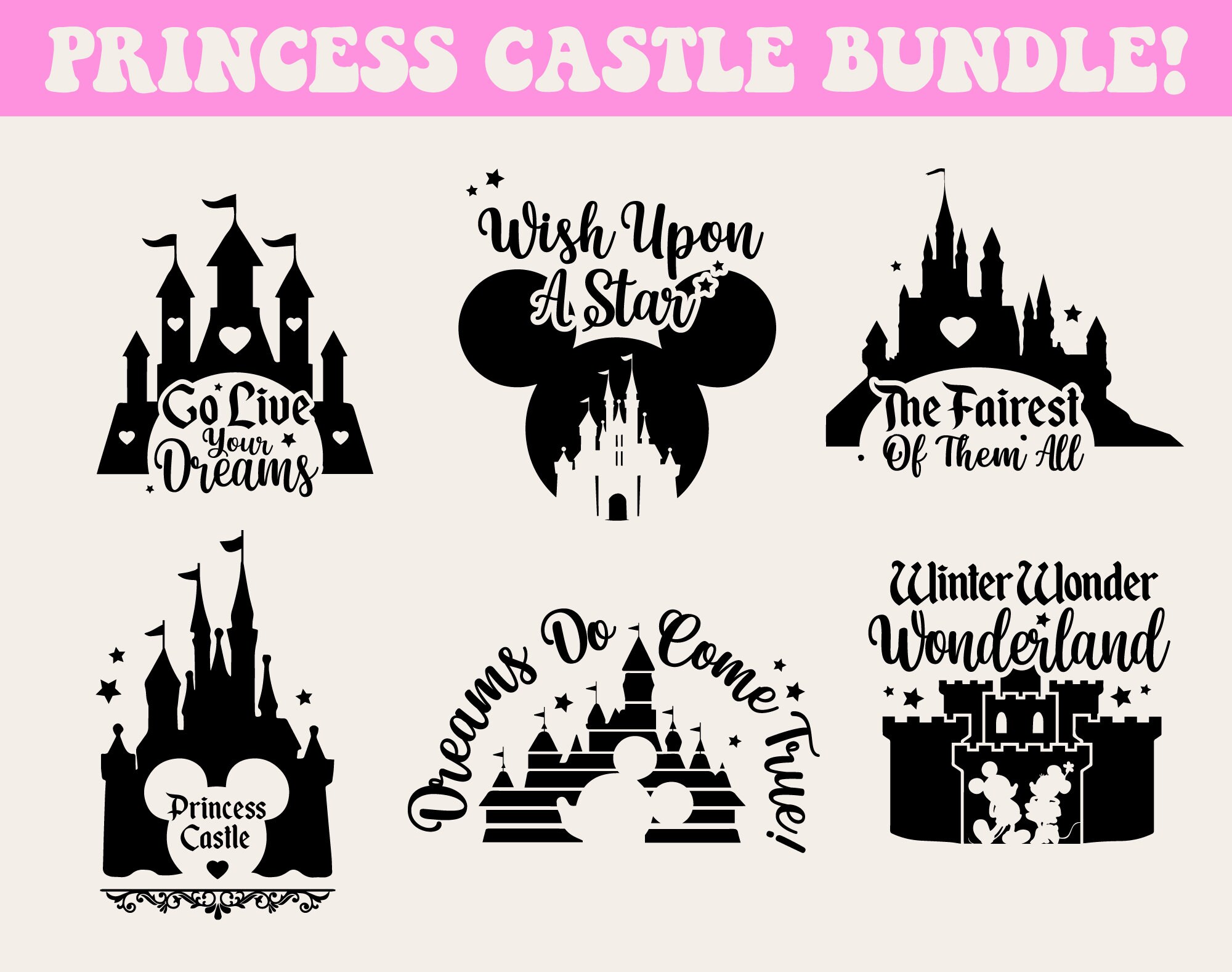 Castle Firworks Mouse Ears Svg, Mickey Mouse Svg Silhouette, Disney Ca –  Disney PNG