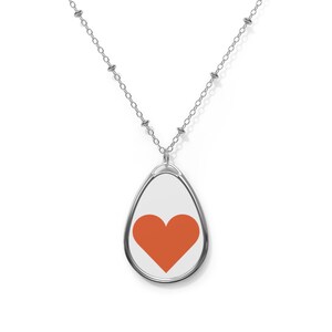 Heart Oval Necklace - show some love!