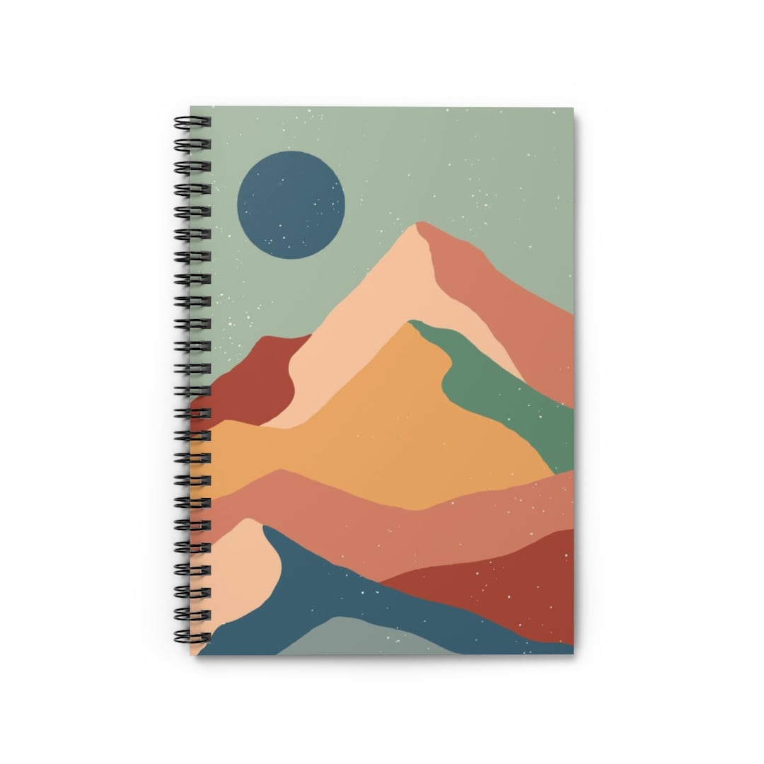 Spiral Notebook - Ruled Line - Etsy