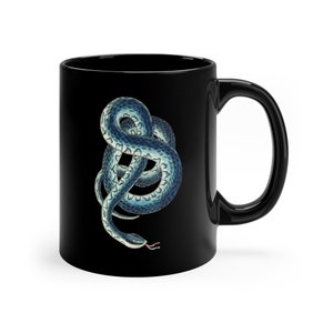 Snake Black Coffee Cup / Coffee Mug