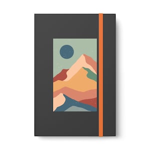 Boho Mountain scene / Hardback Journal / Notebook