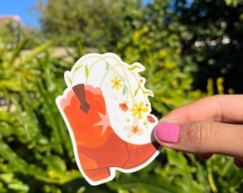 Cowboy Boot sticker I Waterproof vinyl sticker I Country lovers and rodeo fans