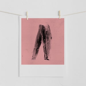 My pants | Print making | Print | Black & white print  |  Wall decor