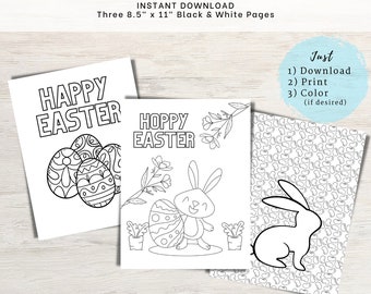 Desenhos para colorir de Páscoa | Desenhos para colorir de coelhinho da Páscoa | Imprimíveis de Páscoa | Atividade infantil de Páscoa | Página para colorir para adultos | Colorir Ovo De Páscoa