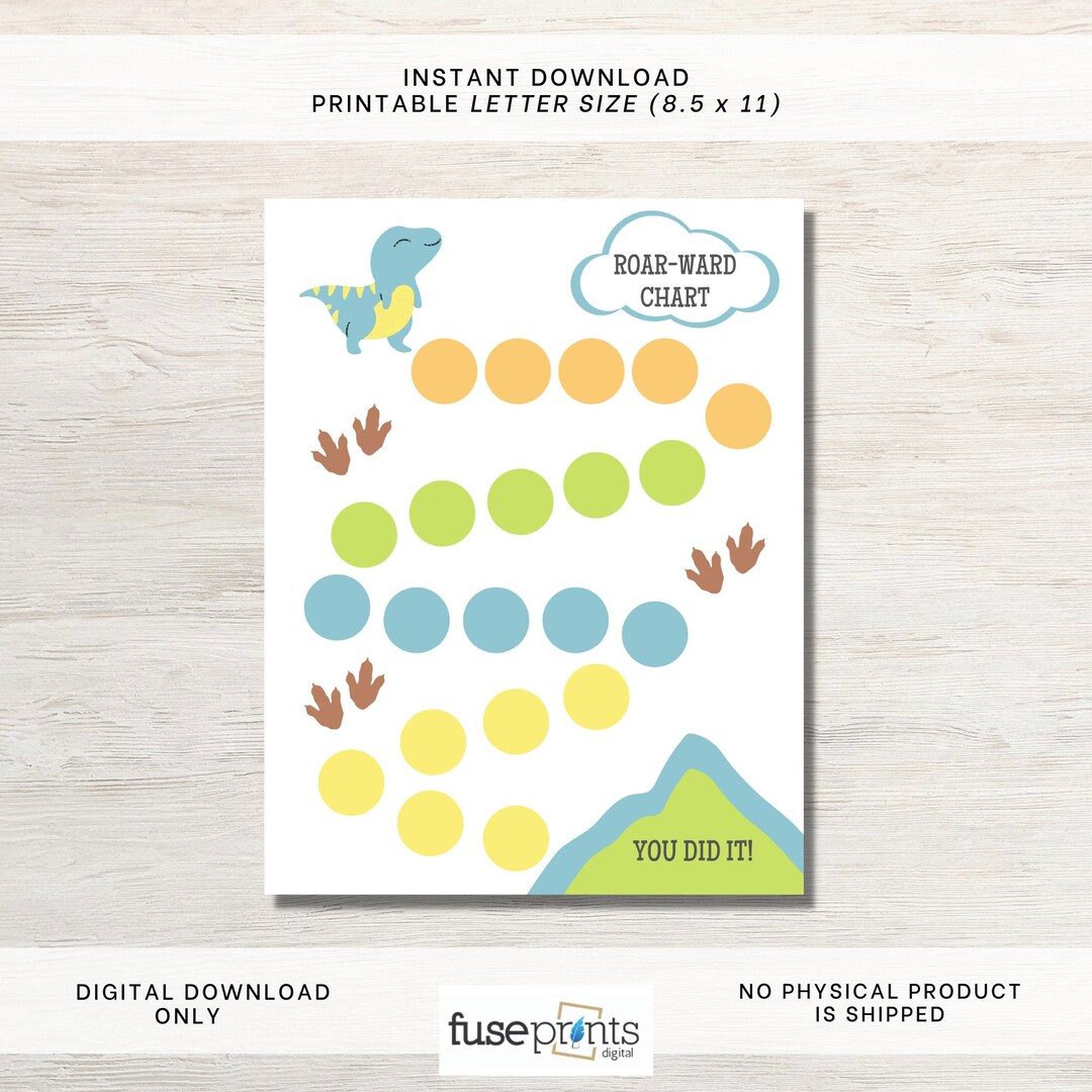 Dinosaur Reward Chart Printable | Dinosaur Printable Reward Chart ...