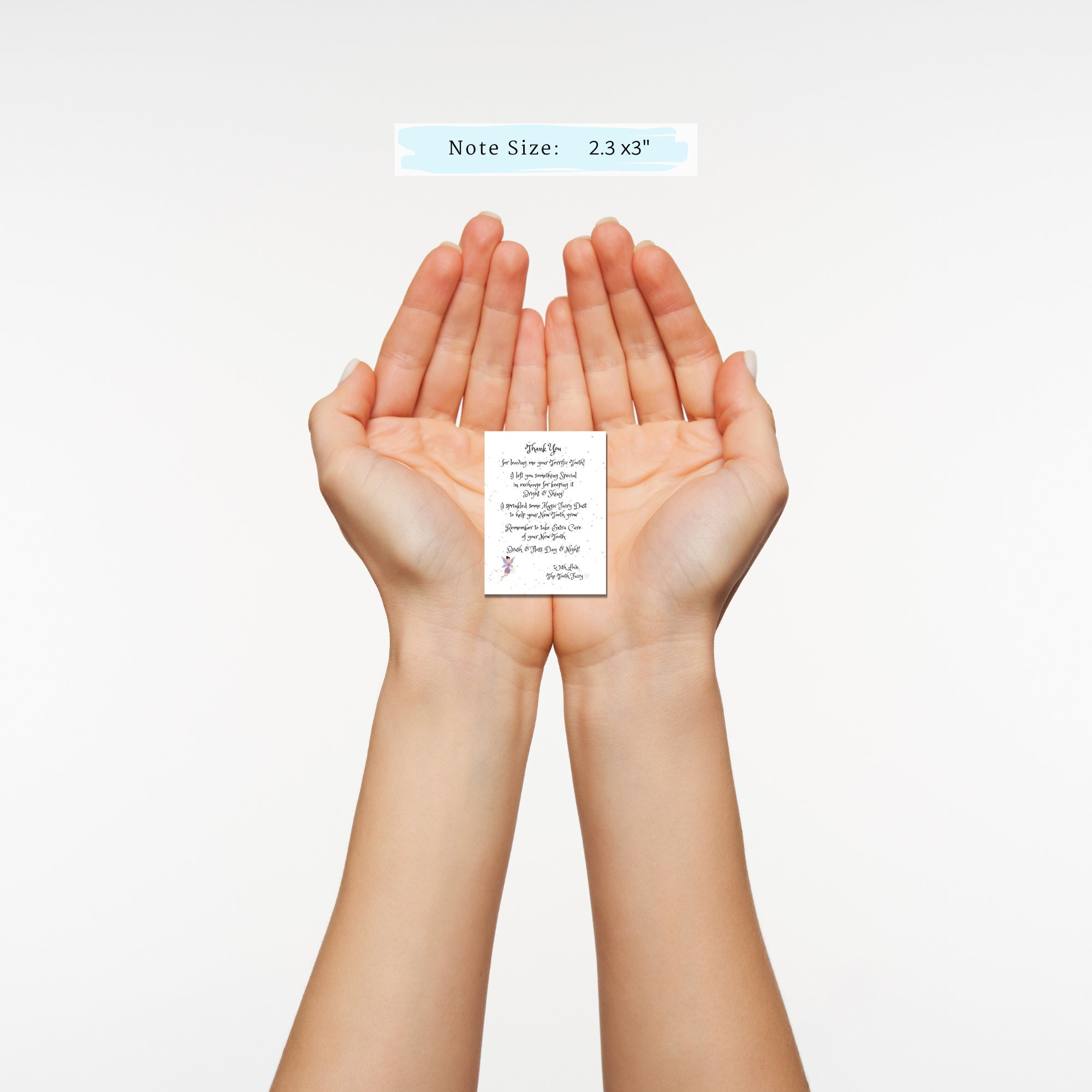 Printable Tooth Fairy Note | Mini Tooth Fairy Letter | Instant Download ...