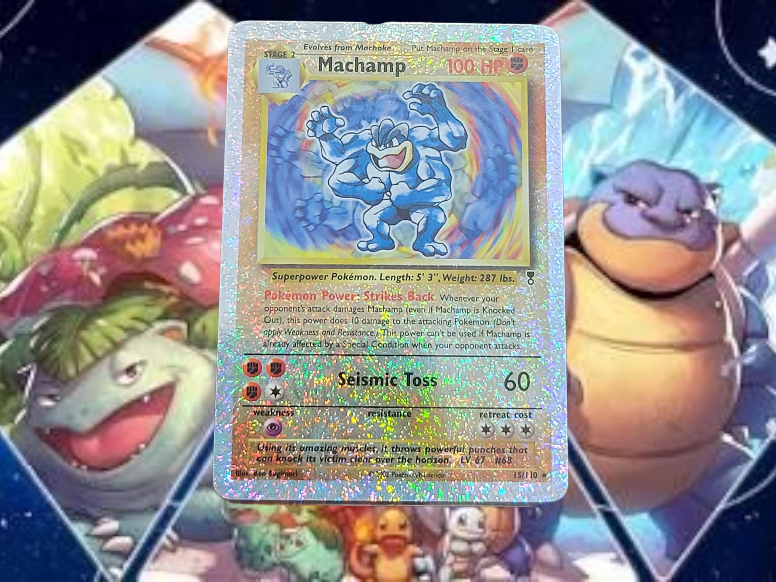 Machamp Legendary Reverse Holographic Pokemon Card